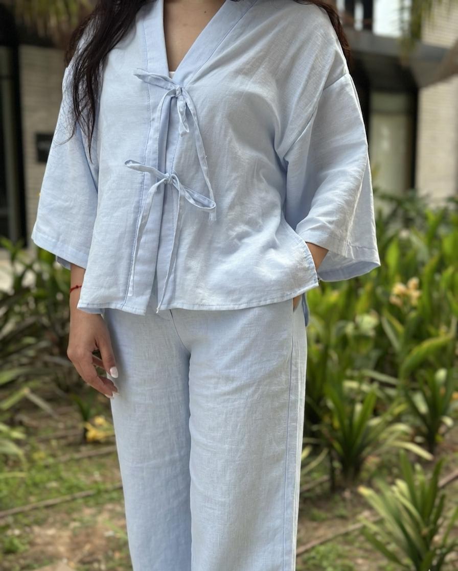 Ensemble Lina bleu ciel