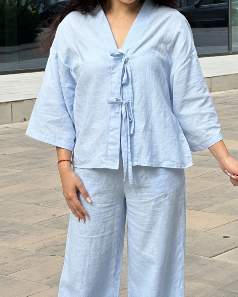 Ensemble Lina bleu ciel